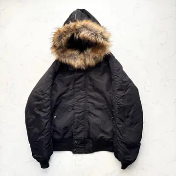 아비렉스 N-2B 플라이트 자켓 밀리터리 블랙 XL