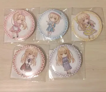 시이나 마히루 제비뽑기당 캔뱃지 5종 세트