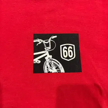 VANS 반스 빨간색 T셔츠