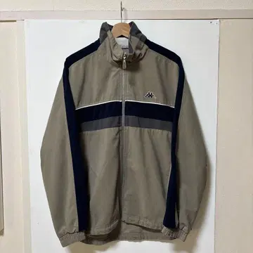 Kappa 집업 자켓 코듀로이 베이지/네이비 빈티지