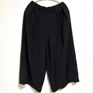 스픽 앤 스팬 와이드 팬츠 블랙 가우초 팬츠