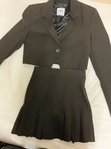 ZARA 체크 미니 셋업