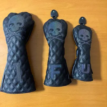 스컬 디자인 골프헤드커버 3세트