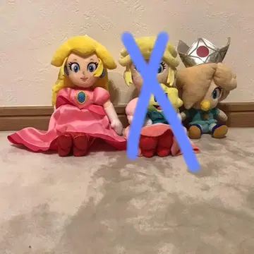 슈퍼 마리오 피치 공주 베이비 로제타 봉제 인형 2체 세트