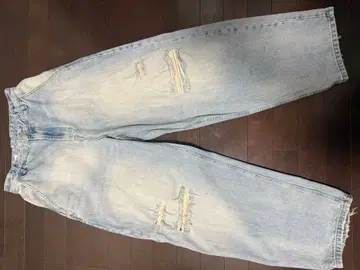 ZARA 데미지 배기 데님