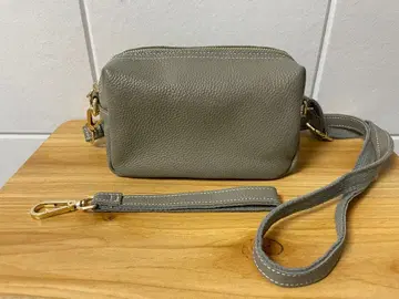 그레이지 가죽 숄더백