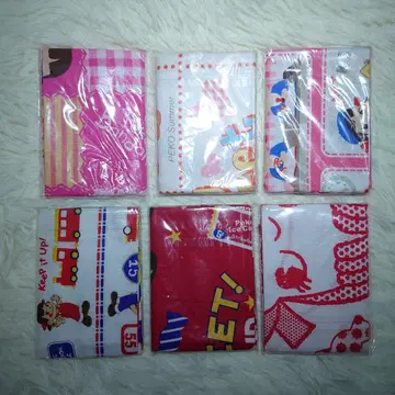 후지야 페코짱 반다나샵 캐릭터 패턴 손수건 6개 세트