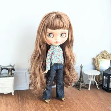 1518 단품 청바지 와이드 데님 팬츠 브라이스 아웃핏