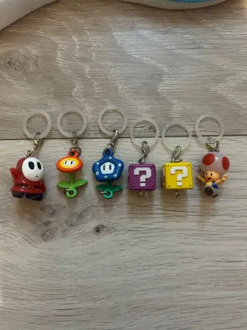 마리오 캡슐 토이 키링 세트