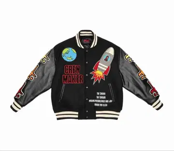 CVTVLIST 카탈리스트 가죽 바시티 자켓