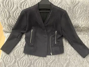 노카라 자켓 블랙