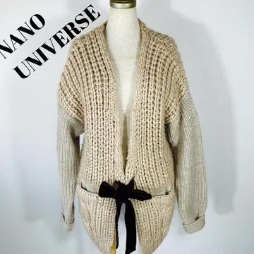 NANO UNIVERSE 클래식 스타일 니트 가디건