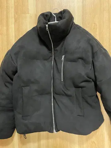 [ CLEL ] 숏 에코 다운 자켓 S 사이즈 스웨이드풍 원단