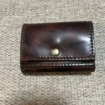 코도반 3단 폴더형 지갑 브라운