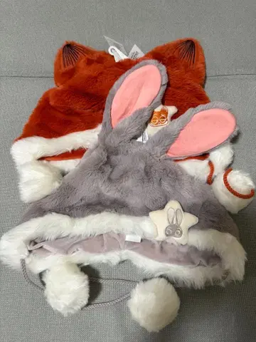 상하이 디즈니 주토피아 팬캡 닉 주디 세트