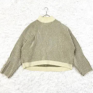 셀렉모카 selectMOCA 니트 스웨터 스트라이프 하이넥