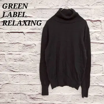 그린 라벨 릴랙싱 긴팔 터틀넥 스웨터 울 블랙