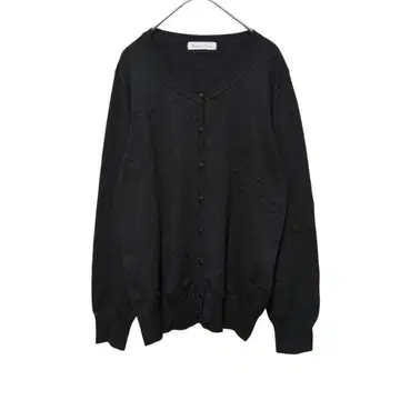 1594 [시즌플로우] 니트 가디건 (L) 긴팔 블랙
