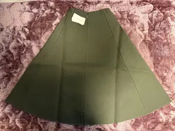 ELFRANK 다크 그린 플레어 스커트