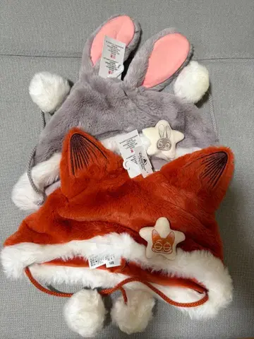 상하이 디즈니 주토피아 팬캡 닉 주디 세트