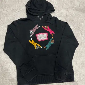 아이스크림 블랙 후드티 L