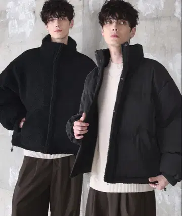 ETELIO 다운 자켓 M 사이즈 타프타 x 보아 리버서블