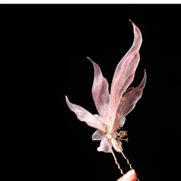 핑크 금붕어 꽃 모양 머리 장식 일본 의류 기모노 헤어 액세서리 기모노