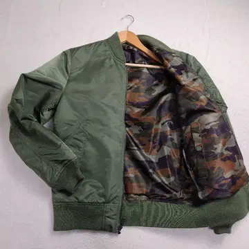 레어 알파 MA-1 플라이트 자켓 리버서블 카모플라주 카모 패턴