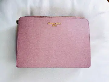 [ 사만다 타바사 ] 핑크 가죽 숄더백