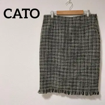새상품급 CATO 트위드 타이트 스커트 사이즈 6