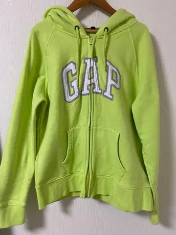 GAP 라임 그린 후드티