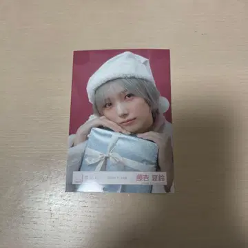 후지요시 카린 사쿠라자카46 브로마이드 2025년 산타 의상 요리