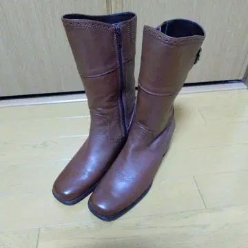 ing 천연 가죽 부츠