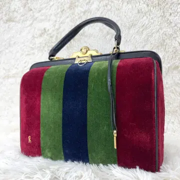 로베르타 디 카메리노 바곤기 핸드백 벨벳 멀티 컬러