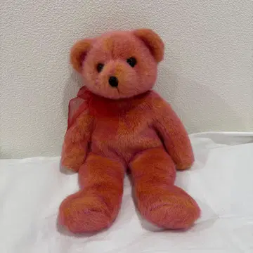 핑크 오렌지 ty 테디베어? 약 35cm