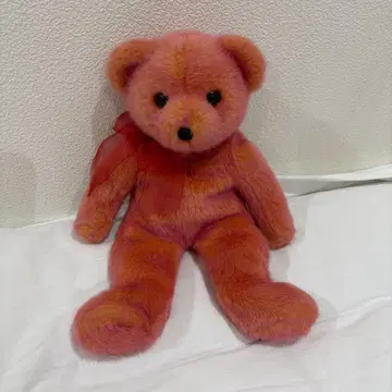 핑크 오렌지 ty 테디베어? 약 35cm