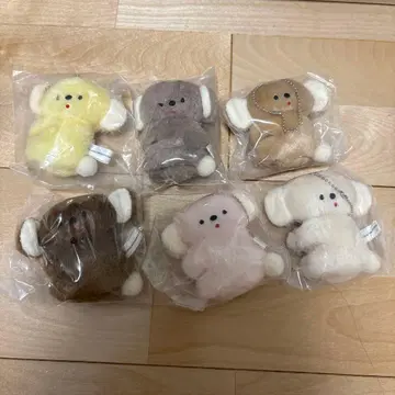 니코야마 포케 앉은 코알라 봉제 인형 전 6종 세트