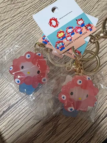 오사카 엑스포 산리오 미야쿠미야쿠 클리어 키링 헬로키티 2개 세트