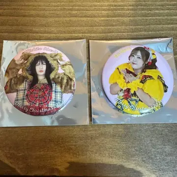 빅 엔젤 타워 레코드 크리스마스 캔뱃지 2개 세트