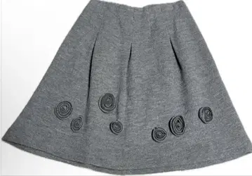 [ 새상품급 ] M'S GRACY 무릎 기장 플레어 스커트 그레이 38