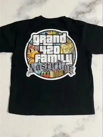 NoseDrog 그래픽 T셔츠 블랙