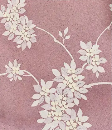 기모노 코몬 꽃무늬 순수 실크 융단 이중 기모노 톨 화장 긴 새상품급