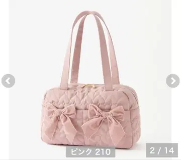 시마무라 아오키 미사코 m petit 하트 퀼팅 백 리본