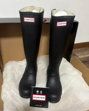 [ 최저가 ] Hunter 레인부츠 블랙