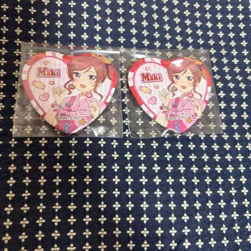 니시키노 마키 하트 캔뱃지 비레반