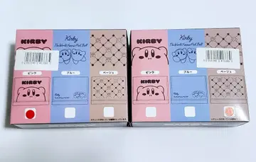 별의 커비 3단 폴더형 지갑 베이지 핑크