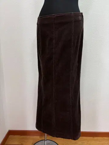 알바 로자 코듀로이 롱 스커트 Y2K 갸루 헤이세이 갸루 egg