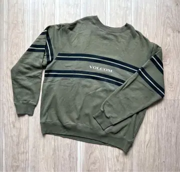 VOLCOM 남성용 트레이닝복 로고 올리브 XL