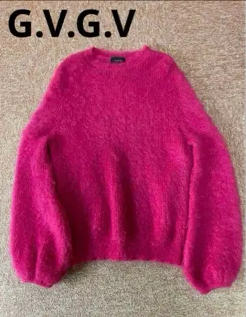 G.V.G.V 모헤어 니트 핑크