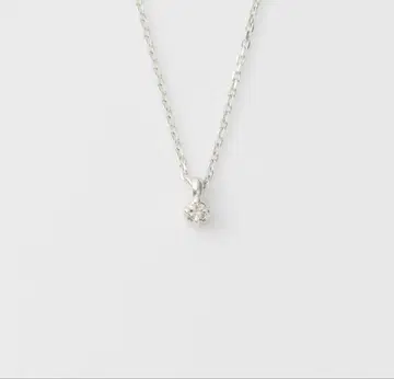 agate 실버 다이아몬드 목걸이 0.03 ct